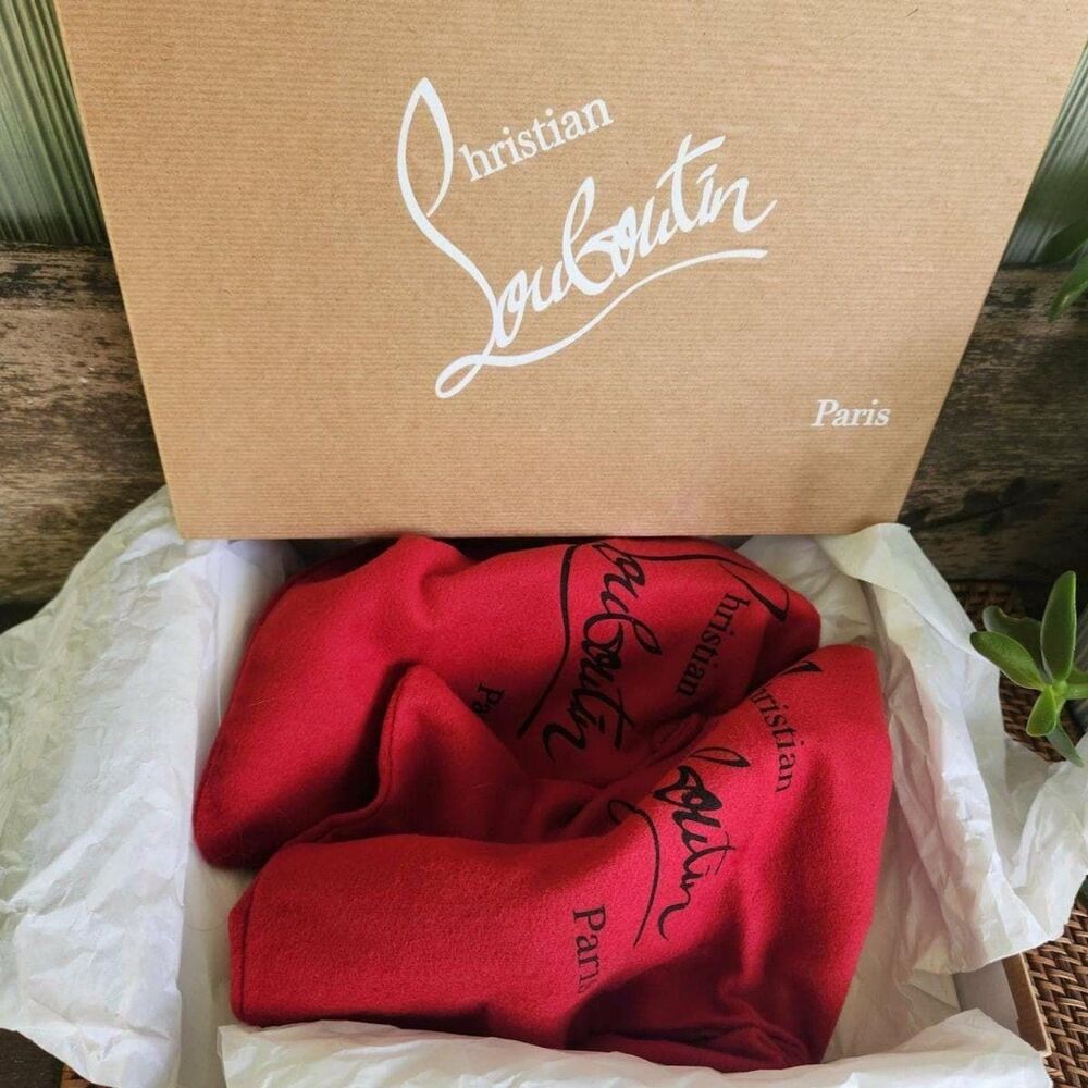 Louboutin Pumps Brown Leather Christian Louboutin Red Bottoms 38.5 Paris Chic - Picture 5 of 16